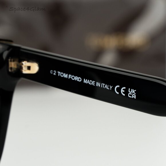 Tom Ford Women Sunglasses Black Gradient Smoke Cat Eye FT0685 01C BRAND NEW - Picture 7 of 13